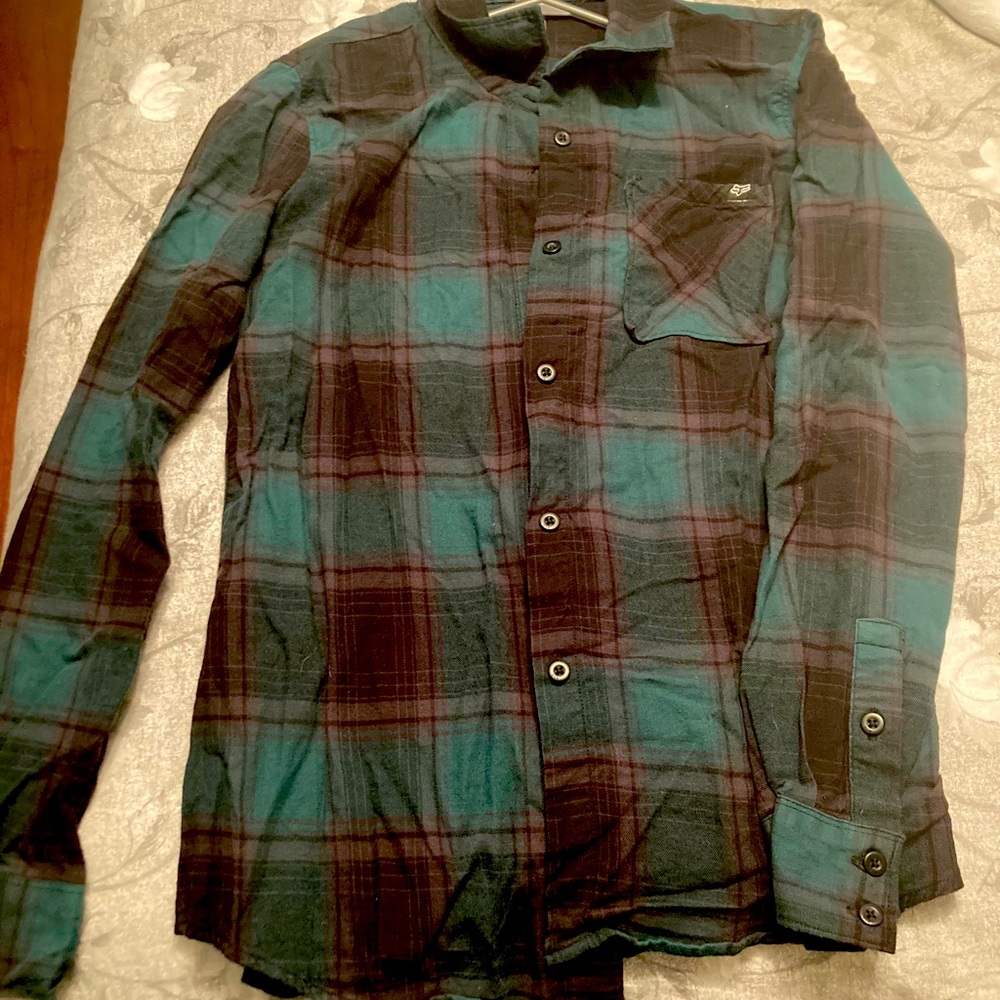 Fox button up